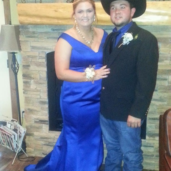 Royal Blue Jovani Prom Dress - Picture 2 of 2
